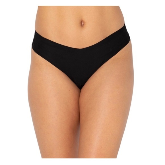 6pk Seamless no show free cut smooth lace back cheeky panties & thong panties - Picture 2 of 12